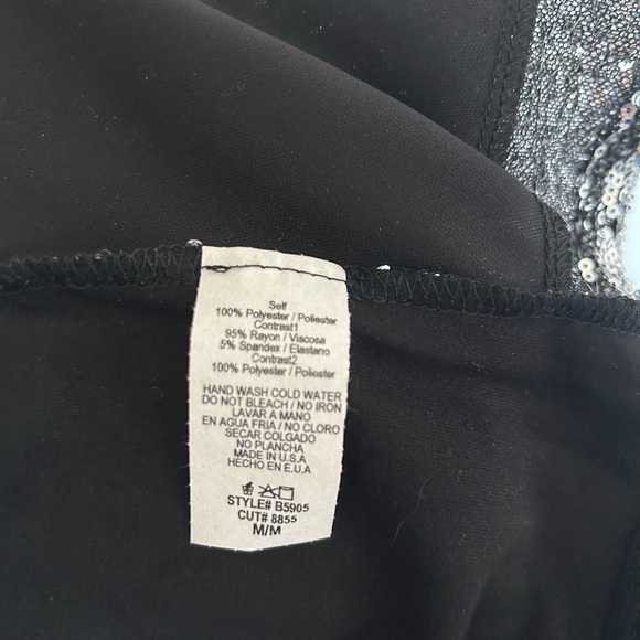 Silver Sequin V-Neck Dress - Picture 5 of 5